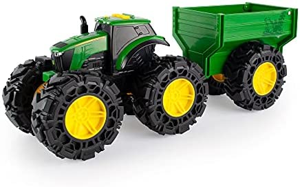 Toddler Toys, Lights and Sounds, Monster Treads Tractor Toy with Wagon, 8 Inch, Green, Ages 3+ , Red Best Sale 👍 Toddler Toys, Lights And Sounds, Monster Treads Tractor Toy With Wagon, 8 Inch, Green, Ages 3+ , Red 🥰 -Slot Cars toys Sales Shop 41 jHIBsO4L. AC