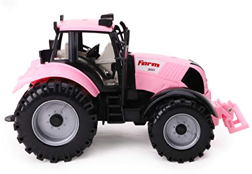 Friction Powered Farm Tractor with Opening Bonnet (Pink) Outlet 🤩 Friction Powered Farm Tractor With Opening Bonnet (Pink) 🔥 -Slot Cars toys Sales Shop 414whXH1PCL