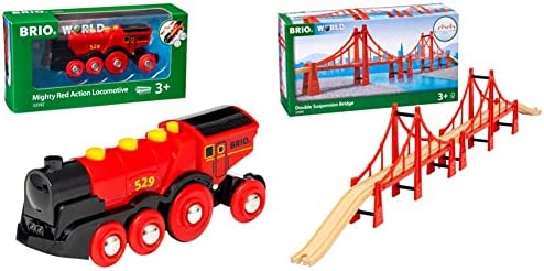 RIO World 33592 Mighty Red Action Locomotive | Battery Operated Toy Train with Light and Sound Effects for Kids Age 3 and Up Cheapest β€οΈ RIO World 33592 Mighty Red Action Locomotive | Battery Operated Toy Train With Light And Sound Effects For Kids Age 3 And Up π -Slot Cars toys Sales Shop 41A7r75qiuL. AC