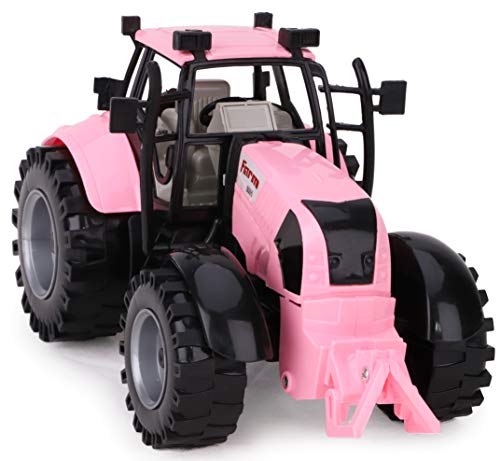Friction Powered Farm Tractor with Opening Bonnet (Pink) Outlet 🤩 Friction Powered Farm Tractor With Opening Bonnet (Pink) 🔥 -Slot Cars toys Sales Shop 41AVvpuVn5L