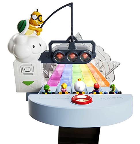 Mario Kart Rainbow Road Raceway 8-Foot Track Set with Lights & Sounds & 2 1:64 Scale Vehicles, Race with 5-Track Colorful Course with 2 Configurations, Toy Gift for Kid Cheapest ๐ Mario Kart Rainbow Road Raceway 8-Foot Track Set With Lights & Sounds & 2 1:64 Scale Vehicles, Race With 5-Track Colorful Course With 2 Configurations, Toy Gift For Kid โญ -Slot Cars toys Sales Shop 41BmnJFAc7L