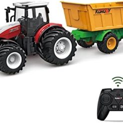 Hot Sale ✔️ RC Tractor Remote Control Farm Truck With Trailer, 1/24 Scale 2.4Ghz Electronic Tractor Farm Vehicle Toy With Light For Kids Age 5, 6, 7, 8, 9 And Up Years Old ⌛ 6 Hot Sale ✔️ RC Tractor Remote Control Farm Truck With Trailer, 1/24 Scale 2.4Ghz Electronic Tractor Farm Vehicle Toy With Light For Kids Age 5, 6, 7, 8, 9 And Up Years Old ⌛ -Slot Cars toys Sales Shop 41FcjdAUzkL. AC
