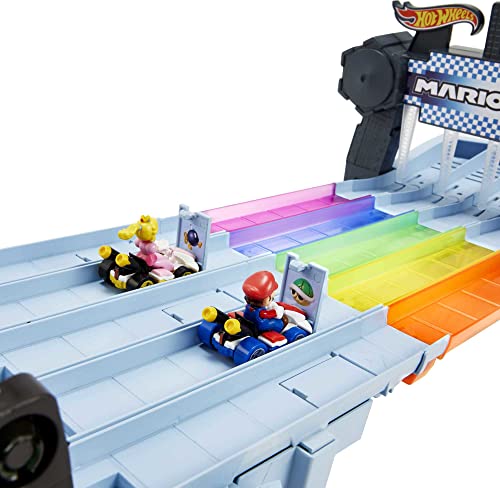 Mario Kart Rainbow Road Raceway 8-Foot Track Set with Lights & Sounds & 2 1:64 Scale Vehicles, Race with 5-Track Colorful Course with 2 Configurations, Toy Gift for Kid Cheapest ๐ Mario Kart Rainbow Road Raceway 8-Foot Track Set With Lights & Sounds & 2 1:64 Scale Vehicles, Race With 5-Track Colorful Course With 2 Configurations, Toy Gift For Kid โญ -Slot Cars toys Sales Shop 41HRBgRlPgL