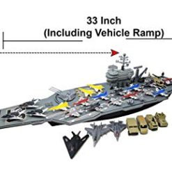Deals ๐ 33 Inch Aircraft Carrier With Soldiers Jets Military Vehicles (18 Fighter Jets) โ 2 Deals ๐ 33 Inch Aircraft Carrier With Soldiers Jets Military Vehicles (18 Fighter Jets) โ -Slot Cars toys Sales Shop 41I1cNBiQtL
