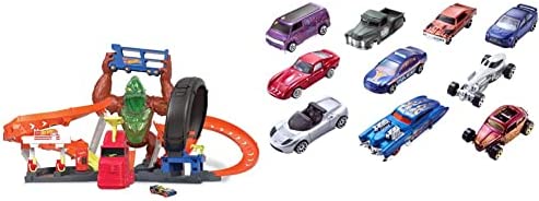 Toxic Gorilla Slam Gas Station & Tire Repair Shop Playset with Adjustable Launcher, Lights & Sounds & 1 1:64 Scale Car, Connects to Other Track Sets, Gift for Kids 5 Years Old & Up Cheap โญ Toxic Gorilla Slam Gas Station & Tire Repair Shop Playset With Adjustable Launcher, Lights & Sounds & 1 1:64 Scale Car, Connects To Other Track Sets, Gift For Kids 5 Years Old & Up ๐ฏ -Slot Cars toys Sales Shop 41K9JaOEiXL. AC