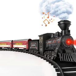 Cheap 🤩 Train Set - Train Toy For Boys 👧 Girls W/ Smokes, Lights & Sound, Railway Kits W/ Steam Locomotive Engine, Cargo Cars & Tracks, 🎁 Christmas Gifts For 3 4 5 6 7 8+ Year Old Kids Red 😍 6 Cheap 🤩 Train Set - Train Toy For Boys 👧 Girls W/ Smokes, Lights & Sound, Railway Kits W/ Steam Locomotive Engine, Cargo Cars & Tracks, 🎁 Christmas Gifts For 3 4 5 6 7 8+ Year Old Kids Red 😍 -Slot Cars toys Sales Shop 41NSyApff0L. AC
