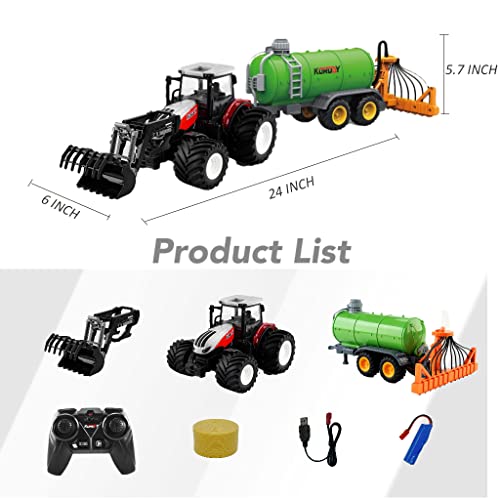 Remote Control Tractor Toy RC Truck with Trailer Farm Vehicle Toys Barrel Trailer with Spread Tubes Frontloader 1/24 Scale 2.4Ghz Farm Playset Toy for Kids Age 5 6 7 8 9 up Years Old… Coupon 🔔 Remote Control Tractor Toy RC Truck With Trailer Farm Vehicle Toys Barrel Trailer With Spread Tubes Frontloader 1/24 Scale 2.4Ghz Farm Playset Toy For Kids Age 5 6 7 8 9 Up Years Old… ✨ -Slot Cars toys Sales Shop 41QNoCJVfWL