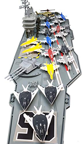 33 Inch Aircraft Carrier with Soldiers Jets Military Vehicles (18 Fighter Jets) Deals ๐ 33 Inch Aircraft Carrier With Soldiers Jets Military Vehicles (18 Fighter Jets) โ -Slot Cars toys Sales Shop 41Sgj58C2VL
