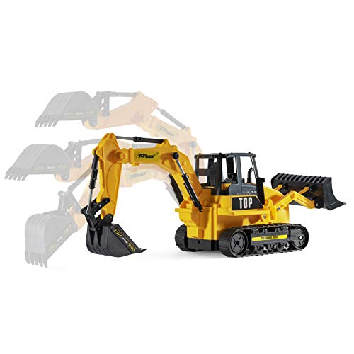 8 Channel Full Functional RC Excavator Backhoe Loader, Battery Powered Electric RC Remote Control Construction Tractor with Lights & Sound TR-119 Best deal ๐ฏ 8 Channel Full Functional RC Excavator Backhoe Loader, Battery Powered Electric RC Remote Control Construction Tractor With Lights & Sound TR-119 ๐ -Slot Cars toys Sales Shop 41cZAL8EG6L