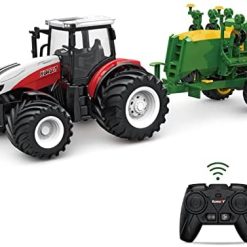 Hot Sale ✔️ RC Tractor Remote Control Farm Truck With Trailer, 1/24 Scale 2.4Ghz Electronic Tractor Farm Vehicle Toy With Light For Kids Age 5, 6, 7, 8, 9 And Up Years Old ⌛ 5 Hot Sale ✔️ RC Tractor Remote Control Farm Truck With Trailer, 1/24 Scale 2.4Ghz Electronic Tractor Farm Vehicle Toy With Light For Kids Age 5, 6, 7, 8, 9 And Up Years Old ⌛ -Slot Cars toys Sales Shop 41g5Wn8qi9L. AC