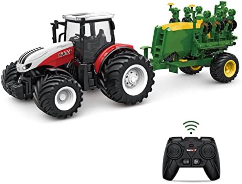 RC Tractor Remote Control Farm Truck with Trailer, 1/24 Scale 2.4Ghz Electronic Tractor Farm Vehicle Toy with Light for Kids Age 5, 6, 7, 8, 9 and Up Years Old Hot Sale ✔️ RC Tractor Remote Control Farm Truck With Trailer, 1/24 Scale 2.4Ghz Electronic Tractor Farm Vehicle Toy With Light For Kids Age 5, 6, 7, 8, 9 And Up Years Old ⌛ -Slot Cars toys Sales Shop 41g5Wn8qi9L. AC