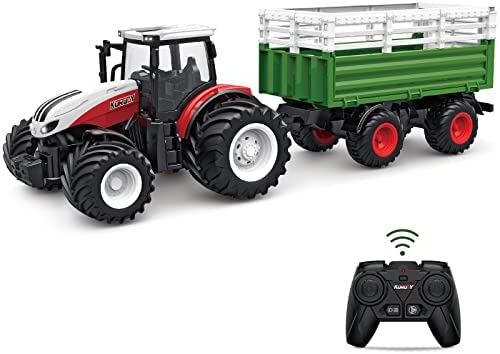RC Tractor Remote Control Farm Truck with Trailer, 1/24 Scale 2.4Ghz Electronic Tractor Farm Vehicle Toy with Light for Kids Age 5, 6, 7, 8, 9 and Up Years Old Hot Sale ✔️ RC Tractor Remote Control Farm Truck With Trailer, 1/24 Scale 2.4Ghz Electronic Tractor Farm Vehicle Toy With Light For Kids Age 5, 6, 7, 8, 9 And Up Years Old ⌛ -Slot Cars toys Sales Shop 41gMRZf4FQL. AC