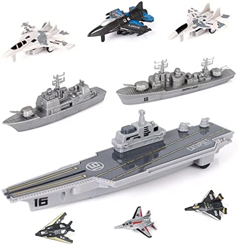 Aircraft Carrier Military Naval Ship Toy Play Set with Small Scale Model Planes Fighter Jets, Battleship and Supply Ship for Kids Boy Girl Age 5+ Party Favors Gifts Naval Ship-02 Best deal 🥰 Aircraft Carrier Military Naval Ship Toy Play Set With Small Scale Model Planes Fighter Jets, Battleship And Supply Ship For Kids Boy Girl Age 5+ Party Favors Gifts Naval Ship-02 🌟 -Slot Cars toys Sales Shop 41hQMy7dqEL. AC