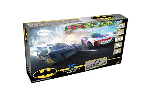 Micro Scalextric Justice League Batman vs Joker Battery Powered 1:64 Slot Car Race Track Set G1155T , Black Best Sale 😉 Micro Scalextric Justice League Batman Vs Joker Battery Powered 1:64 Slot Car Race Track Set G1155T , Black 😀 -Slot Cars toys Sales Shop 41hcztvy6RL