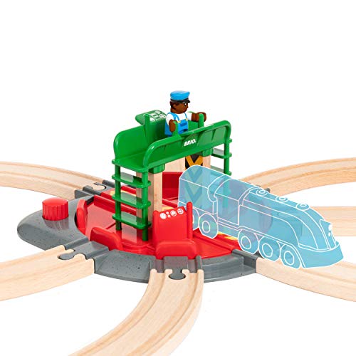 World 33476 - Turntable & Figure - 2 Piece Wooden Toy Train Accessory for Kids Ages 3 and Up Promo π World 33476 - Turntable & Figure - 2 Piece Wooden Toy Train Accessory For Kids Ages 3 And Up π -Slot Cars toys Sales Shop 41mEErcsouL