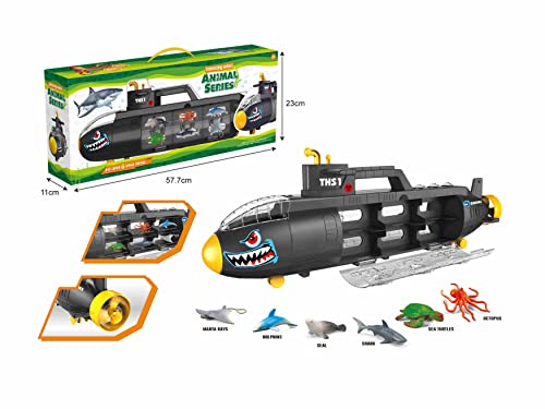 Submarine Toy Shark Car Vehicle Toy W/ 6 Sea Animals and Storage Toys for 3, 4, 5, 6 7 Year Old Ki Brand new 😀 Submarine Toy Shark Car Vehicle Toy W/ 6 Sea Animals And Storage Toys For 3, 4, 5, 6 7 Year Old Ki 🌟 -Slot Cars toys Sales Shop 41qWWf77vsL