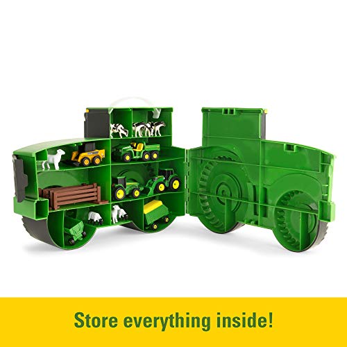 TOMY John Deere Durable Vehicle Toy Set for Kids with Tractor Shaped Portable Carry Cas New 🎁 TOMY John Deere Durable Vehicle Toy Set For Kids With Tractor Shaped Portable Carry Cas 😍 -Slot Cars toys Sales Shop