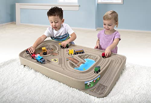 Portable Carry and Go Kids Race Track Toy Car Train Table, 2-Sided No Assembly for Children 3 4 5 6 7 Years Old Boys Girls, Made in USA Flash Sale 𧨠Portable Carry And Go Kids Race Track Toy Car Train Table, 2-Sided No Assembly For Children 3 4 5 6 7 Years Old Boys π§ Girls, Made In USA π -Slot Cars toys Sales Shop