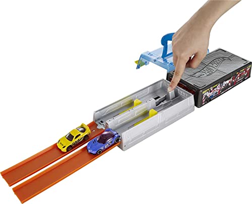 Race Case Track Set With 2 Hot Wheels Cars, Dual Launcher For Side-By-Side Racing, Storage Container, Toy For Kids 4 Years Old & Up Discount π€© Race Case Track Set With 2 Hot Wheels Cars, Dual Launcher For Side-By-Side Racing, Storage Container, Toy For Kids 4 Years Old & Up π -Slot Cars toys Sales Shop 41zYLI3H4AL