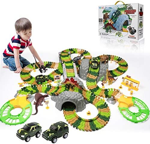 Dinosaur Train Toys for Kids, Longer Track, 6 Realistic Jurassic Dino Figures, 2 Electric Toy Car, Twisted Flexible Train Track Set for Toddlers, Boys & Girls 3 4 5 6 7 Years New ๐ Dinosaur Train Toys For Kids, Longer Track, 6 Realistic Jurassic Dino Figures, 2 Electric Toy Car, Twisted Flexible Train Track Set For Toddlers, Boys & ๐ง Girls 3 4 5 6 7 Years ๐งจ -Slot Cars toys Sales Shop 510Dsv5u0WL. AC