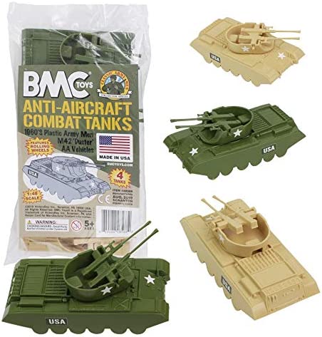 lassic Payton Anti-Aircraft Tanks - 4pc Tan Green Plastic Army Men Vehicle Promo ⭐ Lassic Payton Anti-Aircraft Tanks - 4pc Tan Green Plastic Army Men Vehicle 😉 -Slot Cars toys Sales Shop 5115HDbJmDL. AC
