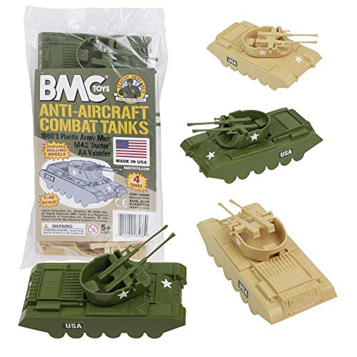 lassic Payton Anti-Aircraft Tanks - 4pc Tan Green Plastic Army Men Vehicle Promo ⭐ Lassic Payton Anti-Aircraft Tanks - 4pc Tan Green Plastic Army Men Vehicle 😉 -Slot Cars toys Sales Shop 5115HDbJmDL