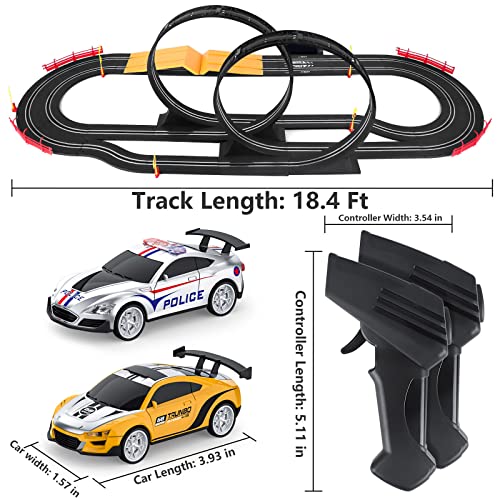 Electric High-Speed Slot Car Race Car Track Sets with 2 1:43 Scale Slot Cars and 2 Hand Controllers with Headlights and Dual Racing, Toys Gifts for 6 7 8 9 10 11 12 Boys Girl Best Sale ๐ Electric High-Speed Slot Car Race Car Track Sets With 2 1:43 Scale Slot Cars And 2 Hand Controllers With Headlights And Dual Racing, Toys Gifts For 6 7 8 9 10 11 12 Boys Girl ๐ -Slot Cars toys Sales Shop 512AGEFR1pL