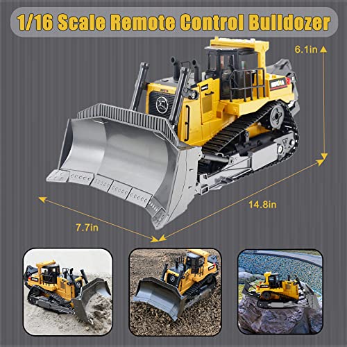 Bnam Remote Control Bulldozer RC 1/16 Full Functional Construction Vehicle, 2.4Ghz 9 Channel Dozer Front Loader Toy with Light and Sound for Kids Age 6, 7, 8, 9, 10 and Up Years Old Buy ✔️ Bnam Remote Control Bulldozer RC 1/16 Full Functional Construction Vehicle, 2.4Ghz 9 Channel Dozer Front Loader Toy With Light And Sound For Kids Age 6, 7, 8, 9, 10 And Up Years Old ✨ -Slot Cars toys Sales Shop 513ORCeM3mL