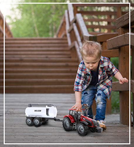 Friction Powered Farm Tractor Vehicles, 16.5" Includes Farmer Tractor Water Tank and Log Trailer, Push & Go No Batteries Needed (3pc Set) Coupon ๐งจ Friction Powered Farm Tractor Vehicles, 16.5" Includes Farmer Tractor Water Tank And Log Trailer, Push & Go No Batteries Needed (3pc Set) ๐ -Slot Cars toys Sales Shop 513qUlJs8XL