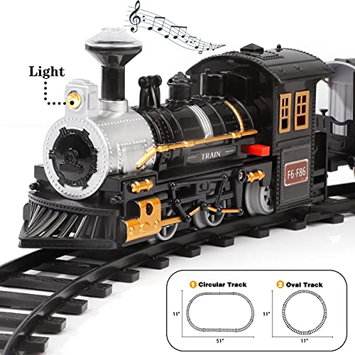 Electric Christmas Train Set for Kids, Battery-Powered Train Toys with Sounds Include 4 Cars and 10 Tracks, Classic Toy Train Set for 3 4 5 6 Years Old Boys Girls Cheapest π Electric π Christmas Train Set For Kids, Battery-Powered Train Toys With Sounds Include 4 Cars And 10 Tracks, Classic Toy Train Set For 3 4 5 6 Years Old Boys π§ Girls π€© -Slot Cars toys Sales Shop 514f97SwlrL