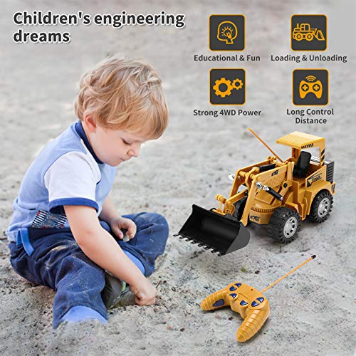 Remote Control Construction Toy - RC Bulldozer 1/24 Front Loader RC Tractor, Vehicles with 2 Rechargeable Batteries, Pretend Construction Playset, Toys for 3, 4, 5, 6 Years Old Boys Girls Kids Gift Best Sale βοΈ Remote Control Construction Toy - RC Bulldozer 1/24 Front Loader RC Tractor, Vehicles With 2 Rechargeable Batteries, Pretend Construction Playset, Toys For 3, 4, 5, 6 Years Old Boys π§ Girls Kids Gift π -Slot Cars toys Sales Shop 516MaC6NJkL