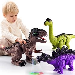 New π€© 3 Pack Electric Walking Dinosaur Toys For Toddlers 2-4 3-5 Years With Roar Sounds And Lights Up, Realistic Robot T-Rex, Brachiosaurus, Stegosaurus Dinosaur Figures For Kids π 5 New π€© 3 Pack Electric Walking Dinosaur Toys For Toddlers 2-4 3-5 Years With Roar Sounds And Lights Up, Realistic Robot T-Rex, Brachiosaurus, Stegosaurus Dinosaur Figures For Kids π -Slot Cars toys Sales Shop 5174N5jPzML. AC