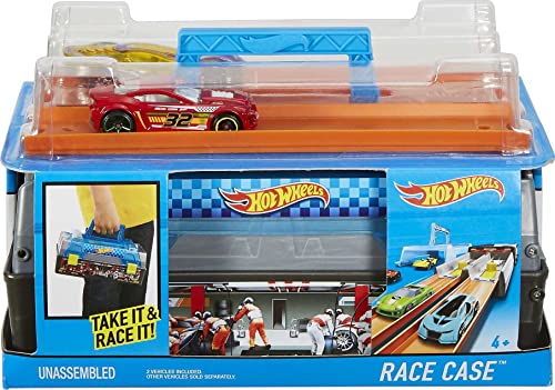 Race Case Track Set With 2 Hot Wheels Cars, Dual Launcher For Side-By-Side Racing, Storage Container, Toy For Kids 4 Years Old & Up Discount π€© Race Case Track Set With 2 Hot Wheels Cars, Dual Launcher For Side-By-Side Racing, Storage Container, Toy For Kids 4 Years Old & Up π -Slot Cars toys Sales Shop 51EJpZJQrAL