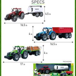 Coupon ๐งจ Friction Powered Farm Tractor Vehicles, 16.5" Includes Farmer Tractor Water Tank And Log Trailer, Push & Go No Batteries Needed (3pc Set) ๐ 2 Coupon ๐งจ Friction Powered Farm Tractor Vehicles, 16.5" Includes Farmer Tractor Water Tank And Log Trailer, Push & Go No Batteries Needed (3pc Set) ๐ -Slot Cars toys Sales Shop 51Ei1W8wGdL