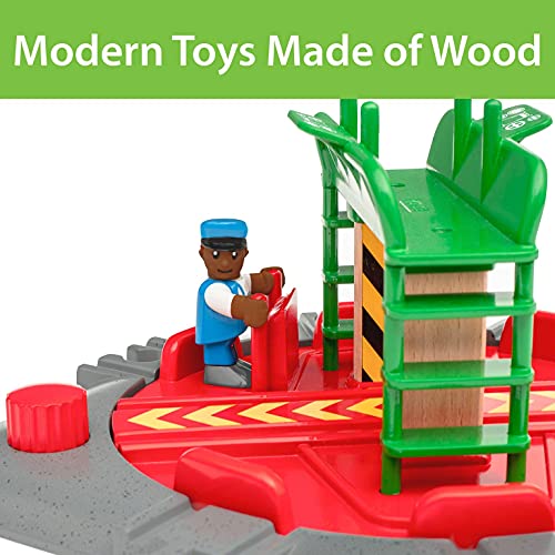 World 33476 - Turntable & Figure - 2 Piece Wooden Toy Train Accessory for Kids Ages 3 and Up Promo π World 33476 - Turntable & Figure - 2 Piece Wooden Toy Train Accessory For Kids Ages 3 And Up π -Slot Cars toys Sales Shop 51FKJtFSZBS