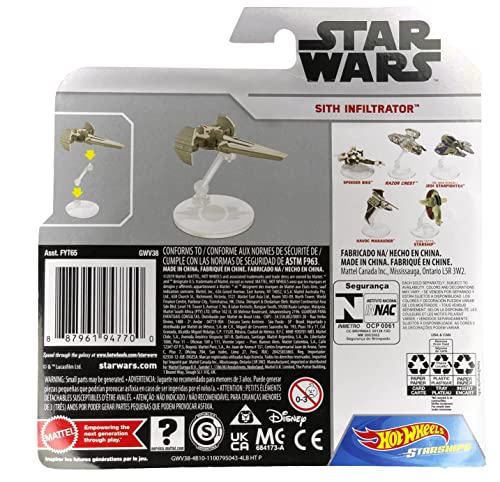 Hot Wheels Star Wars Starships Sith Infiltrator Die Cast Vehic Wholesale ๐ Hot Wheels Star Wars Starships Sith Infiltrator Die Cast Vehic ๐ -Slot Cars toys Sales Shop 51K520EQ41L