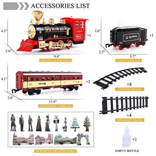 Train Sets with Steam Locomotive Engine, Cargo Car and Tracks, Battery Powered Play Set Toy w/ Smoke, Light & Sounds, for Kids, Boys & Girls 3 4 5 6 7 Years Old Cheap π Train Sets With Steam Locomotive Engine, Cargo Car And Tracks, Battery Powered Play Set Toy W/ Smoke, Light & Sounds, For Kids, Boys & π§ Girls 3 4 5 6 7 Years Old π -Slot Cars toys Sales Shop 51MNrdg3AwL