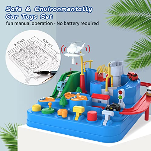 Preschool Educational Car Toys Gifts Puzzle Car Race Tracks, Race Track Toys for Boy Car Adventure Toy for 3 4 5 6 7 8 Years Old Kids (Blue Helicopter Car) Best Sale 🥰 Preschool Educational Car Toys Gifts Puzzle Car Race Tracks, Race Track Toys For Boy Car Adventure Toy For 3 4 5 6 7 8 Years Old Kids (Blue Helicopter Car) ✨ -Slot Cars toys Sales Shop 51NnL241M7L