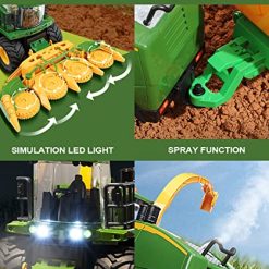 Best deal 😀 Remote Control Trucks Tractor Toy For Kids - 1:24 Rc Silage Harvester With Smoke, Construction Vehicle Farm Tractors With Lights & Sounds, ❄ Christmas 🥳 Birthday Presents For Boys & 👧 Girls 3-8 Years Old ❤️ -Slot Cars toys Sales Shop 51OZ2ZPRyTL