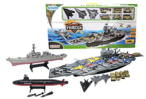 Aircraft Carrier Submarine Destroyer Ship Combo with Military Vehicles and Fighter J Deals ✨ Aircraft Carrier Submarine Destroyer Ship Combo With Military Vehicles And Fighter J 😀 -Slot Cars toys Sales Shop 51Rlvounf6L