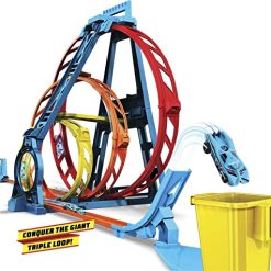 Flash Sale 🥰 Track Builder Unlimited Triple Loop Kit Collapsible 3-Loop Gift Set For Kids 6 To 12 Years Old & One 1:64 Scale Hot Wheels Vehicle With Connection Points [Amazon Exclusive] ✔️ -Slot Cars toys Sales Shop 51SsnGLdFjL
