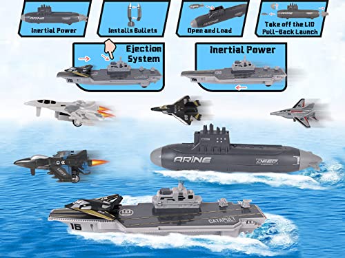 Aircraft Carrier Military Naval Ship Toy Play Set with Small Scale Model Planes Fighter Jets, Battleship and Supply Ship for Kids Boy Girl Age 5+ Party Favors Gifts Naval Ship-02 Best deal 🥰 Aircraft Carrier Military Naval Ship Toy Play Set With Small Scale Model Planes Fighter Jets, Battleship And Supply Ship For Kids Boy Girl Age 5+ Party Favors Gifts Naval Ship-02 🌟 -Slot Cars toys Sales Shop 51TbTicMMIL