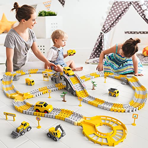 iHaHa 236 PCS Construction Toys Race Tracks for Boys Kids Toys, 6 PCS Construction Car and Flexible Track Playset Create A Engineering Road for 3 4 5 6 Year Old Boys Girls Toys Wholesale ๐ฅ IHaHa 236 PCS Construction Toys Race Tracks For Boys Kids Toys, 6 PCS Construction Car And Flexible Track Playset Create A Engineering Road For 3 4 5 6 Year Old Boys ๐ง Girls Toys โญ -Slot Cars toys Sales Shop 51Te1HeYgsL