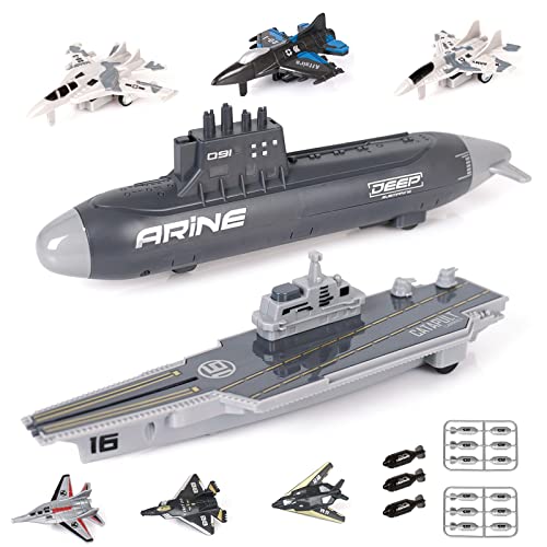 Aircraft Carrier Military Naval Ship Toy Play Set with Small Scale Model Planes Fighter Jets, Battleship and Supply Ship for Kids Boy Girl Age 5+ Party Favors Gifts Naval Ship-02 Best deal 🥰 Aircraft Carrier Military Naval Ship Toy Play Set With Small Scale Model Planes Fighter Jets, Battleship And Supply Ship For Kids Boy Girl Age 5+ Party Favors Gifts Naval Ship-02 🌟 -Slot Cars toys Sales Shop 51TeLCAqY3L