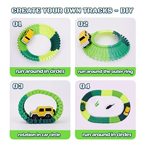 Dinosaur Toys for Kids 3-5, 245 pcs Dino Race Car Track Create A Dinosaur World Road Race with Flexible Train Track Playset, 2 Electric Dinosaur Race Cars Toy,Best Gift for 3 4 5 Years Old Boys Girls Pink Flash Sale ๐ Dinosaur Toys For Kids 3-5, 245 Pcs Dino Race Car Track Create A Dinosaur World Road Race With Flexible Train Track Playset, 2 Electric Dinosaur Race Cars Toy,Best Gift For 3 4 5 Years Old Boys ๐ง Girls Pink ๐ฏ -Slot Cars toys Sales Shop 51U26vGU3zL