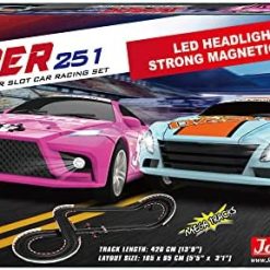 Best reviews of ⌛ : Super 251 USB Power Slot Car Racing Set, LED Headlights, Strong Magnetic Base, Mechanical Lap Counter & Powerbase Integrated As Combo Track, For Ages 8 And Up 🥰 -Slot Cars toys Sales Shop 51WpNhM6otL. AC