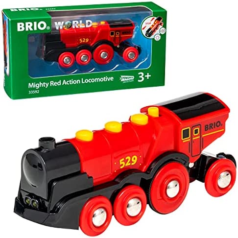 RIO World 33592 Mighty Red Action Locomotive | Battery Operated Toy Train with Light and Sound Effects for Kids Age 3 and Up Cheapest β€οΈ RIO World 33592 Mighty Red Action Locomotive | Battery Operated Toy Train With Light And Sound Effects For Kids Age 3 And Up π -Slot Cars toys Sales Shop 51ZEMKjiCcL. AC