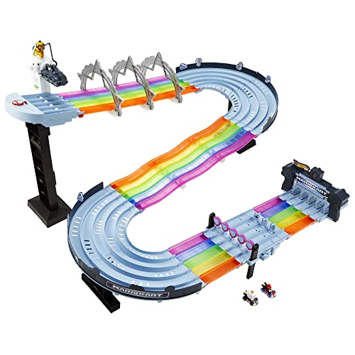 Mario Kart Rainbow Road Raceway 8-Foot Track Set with Lights & Sounds & 2 1:64 Scale Vehicles, Race with 5-Track Colorful Course with 2 Configurations, Toy Gift for Kid Cheapest ๐ Mario Kart Rainbow Road Raceway 8-Foot Track Set With Lights & Sounds & 2 1:64 Scale Vehicles, Race With 5-Track Colorful Course With 2 Configurations, Toy Gift For Kid โญ -Slot Cars toys Sales Shop 51ZUEPNdAlL