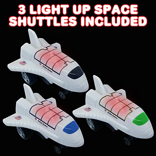 Light Up Space Shuttle Toys, Battery Operated Spaceship Toy with LEDs, Sound, and Push and Go Motion, NASA Toys Outer Space Shuttle Toy Gifts for Boys and Girls, Set of 3 New ๐ Light Up Space Shuttle Toys, Battery Operated Spaceship Toy With LEDs, Sound, And Push And Go Motion, NASA Toys Outer Space Shuttle Toy Gifts For Boys And ๐ง Girls, Set Of 3 ๐ -Slot Cars toys Sales Shop