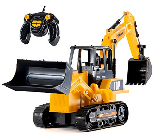 8 Channel Full Functional RC Excavator Backhoe Loader, Battery Powered Electric RC Remote Control Construction Tractor with Lights & Sound TR-119 Best deal ๐ฏ 8 Channel Full Functional RC Excavator Backhoe Loader, Battery Powered Electric RC Remote Control Construction Tractor With Lights & Sound TR-119 ๐ -Slot Cars toys Sales Shop 51d3BNhyIrL